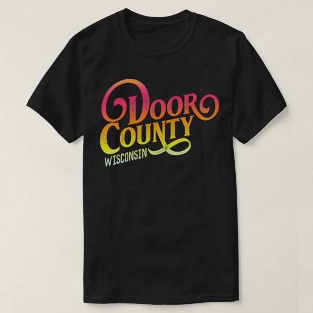 Camiseta Door County Wisconsin diseño turístico adultos y n (Diseño del anverso)