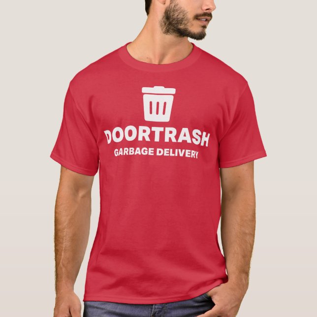 Camiseta DoorTrash - Entrega de basura (Anverso)