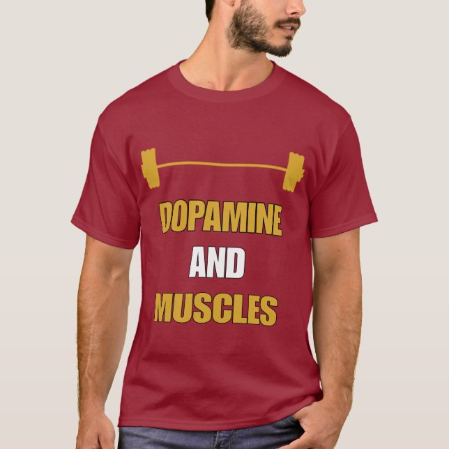 CAMISETA DOPAMINA Y MÚSCULOS  (Anverso)