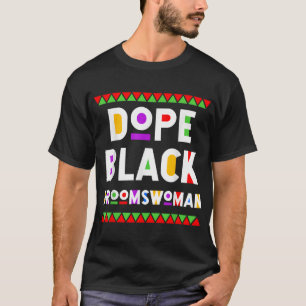 Camiseta Dope Black Groomswoman Africano-Estadounidense Neg