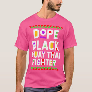 Camiseta Dope Black Muay Thai, luchador contra el deporte a