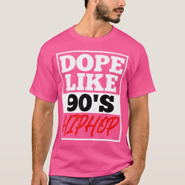 Camiseta Dope Como 90'S Hip Hop Diciendo Rap Music Rapper (Anverso)