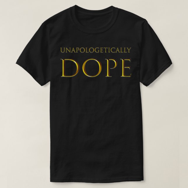 Camiseta Dope sin arrepentimientos (Diseño del anverso)