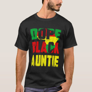 Camiseta Dope, tía negra, divertida familia afroamericana, 