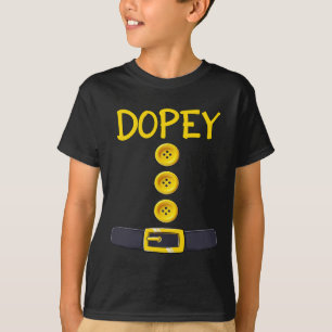 Camiseta Dopey Dwarf Halloween Costume de color coincidente
