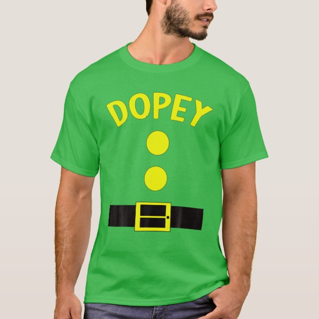 Camiseta Dopey Dwarf Halloween Disstume regalos divertidos  (Anverso)