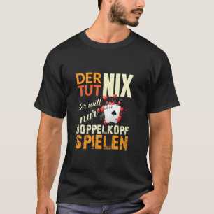 Camiseta Doppelkopf Card Player Cards Cotton Saying Idea