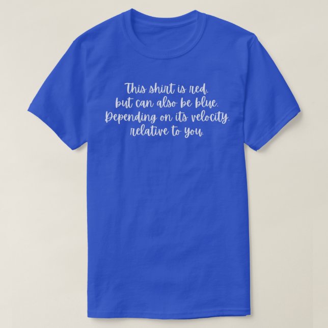 Camiseta Doppler Effect Poem (Diseño del anverso)