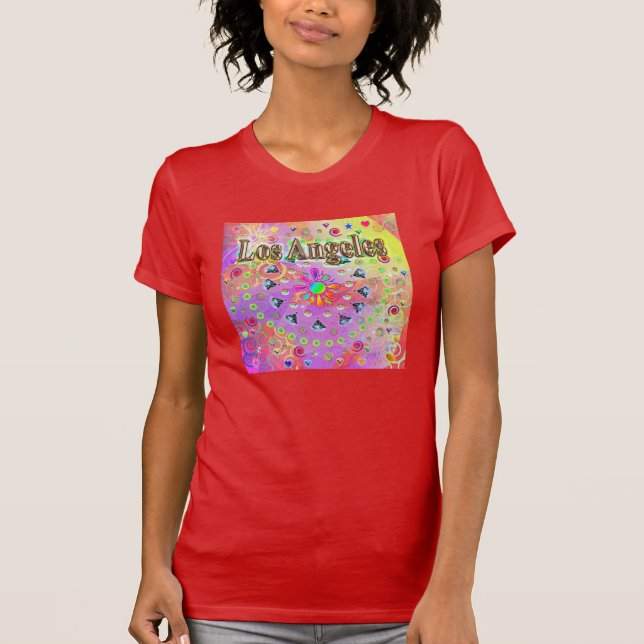Camiseta dorada afortunada de Los Ángeles (Anverso)