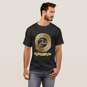 Camiseta dorada de Sicilia (símbolo de Trinacria)