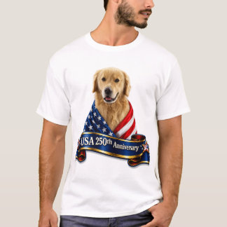 Camiseta dorada del 250 aniversario de EE. UU. Ret