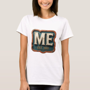 Camiseta Dorado Genial ME EST 1981 Diseño Personalizado