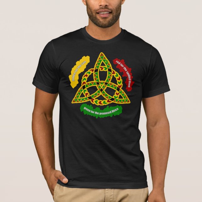 Camiseta Dorado, rojo y verde (Anverso)