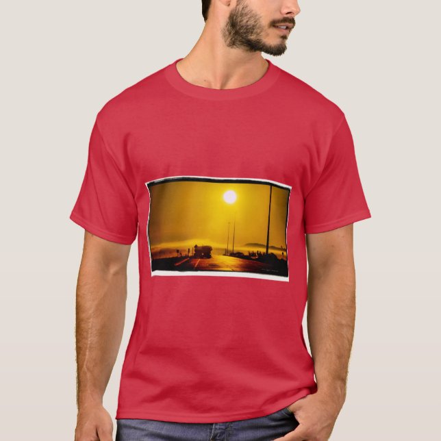 Camiseta Dorado sobredimensionado (Anverso)