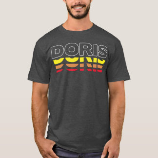 Camiseta Doris Nombre Divertido Vintage Atardecer Doris chi