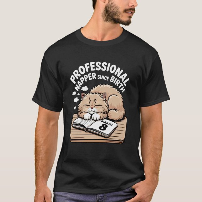 Camiseta Dormilón Profesional Desde el Nacimiento Humor de  (Anverso)