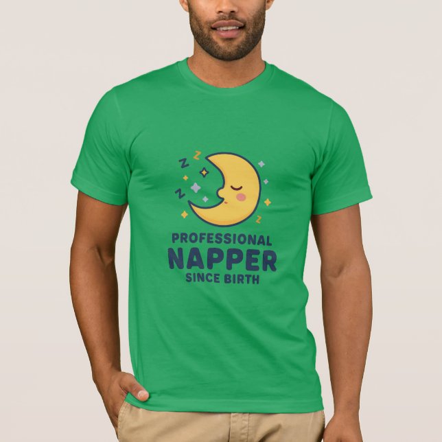 Camiseta Dormilón Profesional Desde el Nacimiento Luna Dive (Anverso)