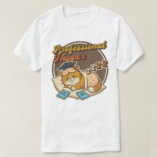 Camiseta Dormilón Profesional, Gato
