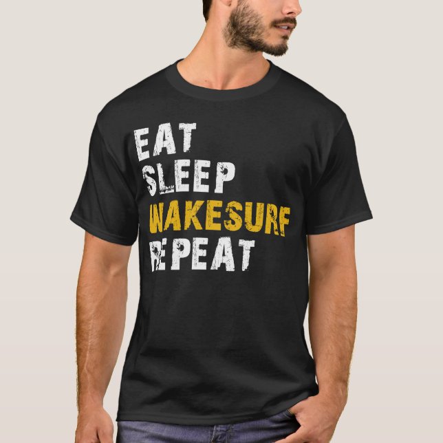 Camiseta dormir a comer Wakesurf (Anverso)