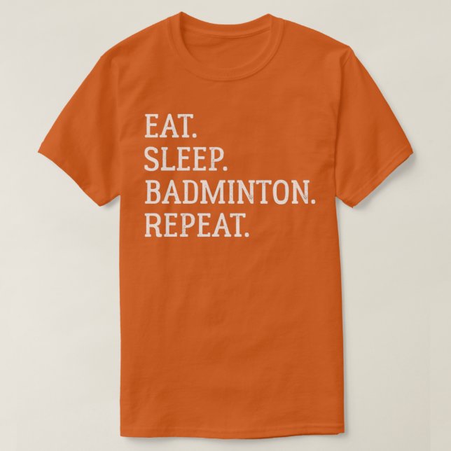 Camiseta Dormir Badminton Repetir Badminton Lover 6 (Diseño del anverso)