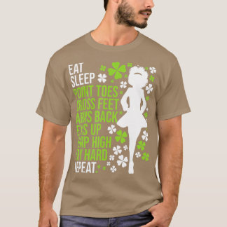 Camiseta Dormir baile irlandés, bailarina irlandesa Ceili R