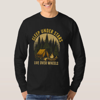 Camiseta Dormir bajo las estrellas vivir sobre ruedas Campi