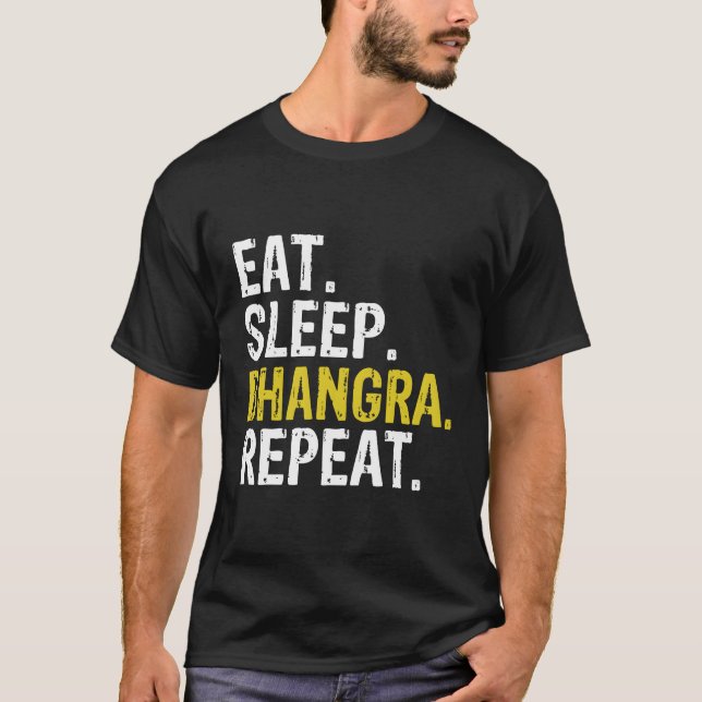 Camiseta Dormir Bhangra Dance Repeat Gift (Anverso)
