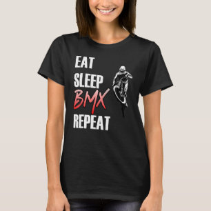 Camiseta Dormir Bmx Repetir Bicicleta Motocross 1