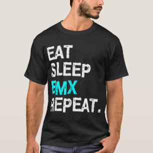 Camiseta Dormir BMX Repetir la Carreras de ciclismo para mu