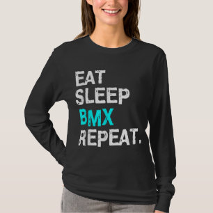 Camiseta Dormir BMX Repetir la Carreras de ciclismo para mu
