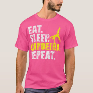 Camiseta Dormir Capoeira Repetir las artes marciales Kickb