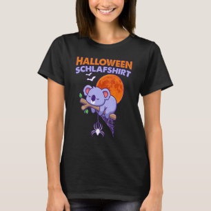 Camiseta Dormir En Halloween El Oso De Koala En Alemán
