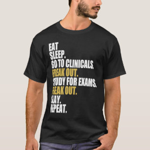 Camiseta Dormir en la enfermería de la clínica en curso
