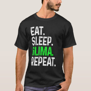 Camiseta Dormir Glima Repetir Combate de Artes Marciales