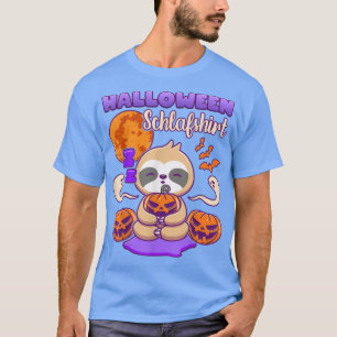Camiseta Dormir Halloween, Sloth, En Alemán 3985