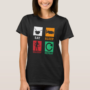 Camiseta Dormir Hula Hoop Repetir Hula Hooping Fitness