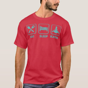 Camiseta Dormir Kayak Sencillo simple FunnyRío Whitewater K