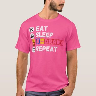 Camiseta Dormir KDrama Repetir 8