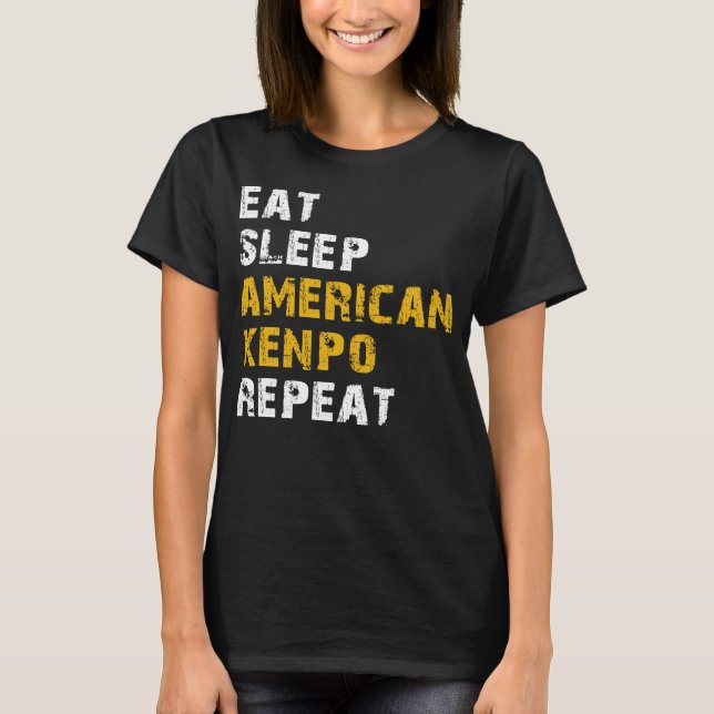 Camiseta dormir Kenpo americano (Anverso)