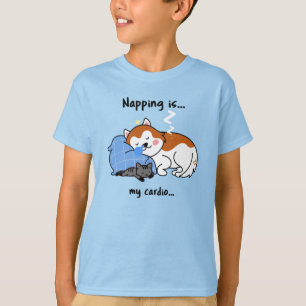 Camiseta dormir la siesta es... mi cardio... dormir la sies