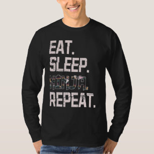 Camiseta Dormir Ninja Repetir El Shinobi Japonés Para El Ve