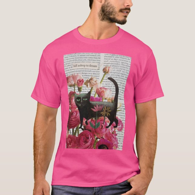 Camiseta Dormir para soñar con flores rosadas calientes de  (Anverso)