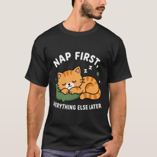 Camiseta Dormir Primero, Preocuparse Después