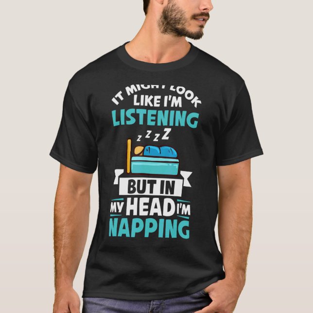 Camiseta Dormir Sueño Dormir Dormir Sleeping Naps Sofá De C (Anverso)