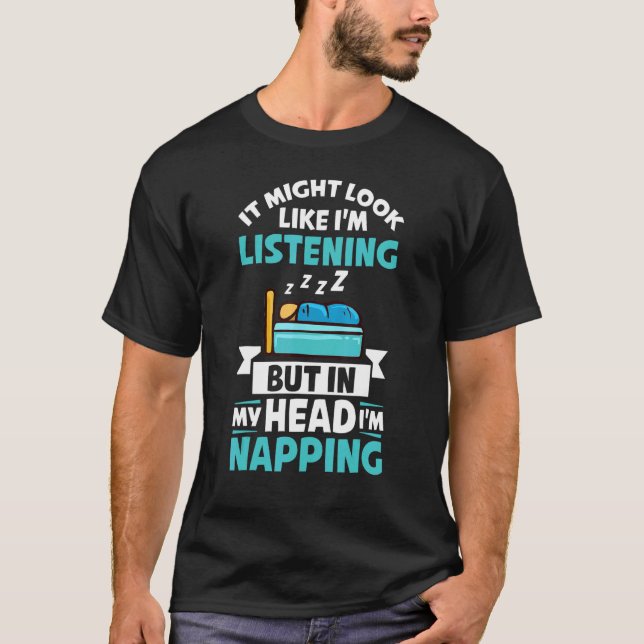 Camiseta Dormir Sueño Dormir Dormir Sleeping Naps Sofá De C (Anverso)