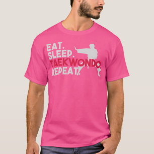 Camiseta Dormir Taekwondo Repetir Taekwondo