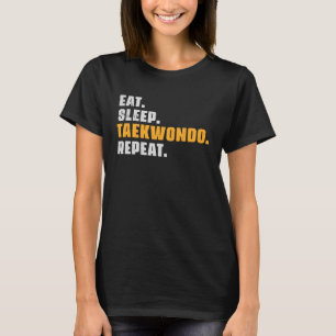 Camiseta Dormir Taekwondo Repetir Taekwondo Retro Vinta
