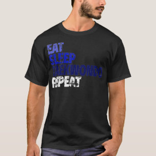 Camiseta Dormir Taekwondo repite divertidas artes marciales