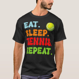 Camiseta Dormir Tenis Regalos de repetición para hombres mu