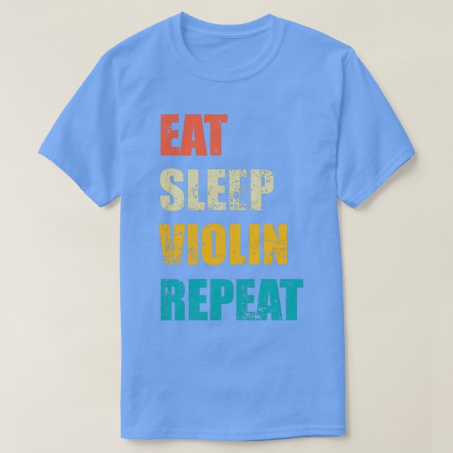 Camiseta Dormir Violin repetir 6 (Diseño del anverso)